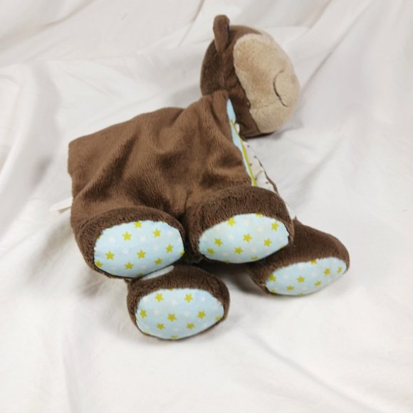 Carter's Baby Soft Book Brown Monkey Plush Stuffed Animal Rattle Crinkle Pages - Picture 4 of 8